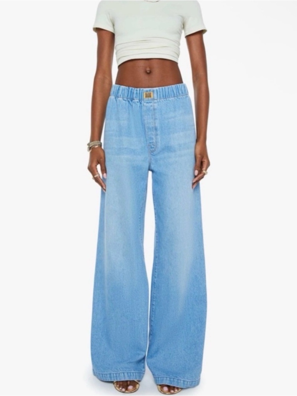 MOTHER Snacks The Kitchen Drawer Skimp- All You Can Eat Wide Leg Jean